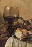Pieter Claesz Still Life with Ham oil